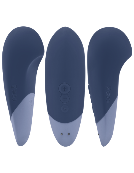 WOMANIZER - VIBE LAY-ON SILENT VIBRATOR DARK BLUE