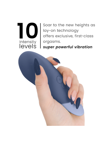 WOMANIZER - VIBE LAY-ON SILENT VIBRATOR DARK BLUE