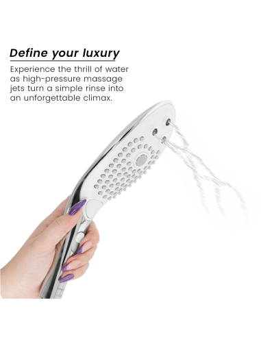 WOMANIZER - WAVE CLITORAL STIMULATING SHOWER HEAD CHROME