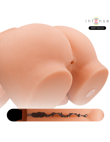 INTENSE DEEP TOUCH - RICHIE TORSO WITH ANUS AND REALISTIC DILDO WITH PUSHING AND VIBRATION REMOTE CONTROL 4.7 KG