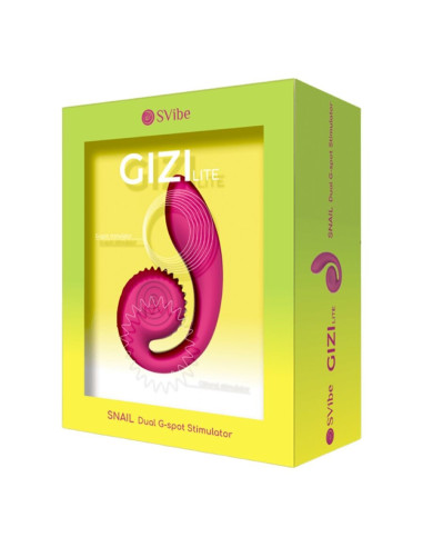 SNAIL VIBE - GIZI LITE DUAL G-SPOT and CLITORAL PINK VIBRATOR