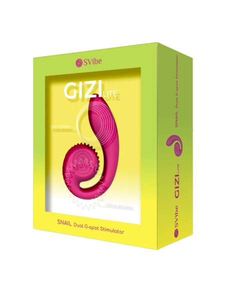 SNAIL VIBE  - GIZI LITE DUALG-SPOTAS ir CLITORAL PINK VIBRATOR