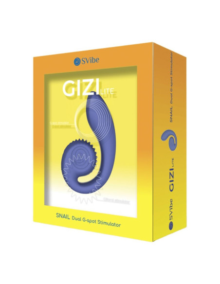 SNAIL VIBE  - GIZI LITE DUALG-SPOTAS ir CLITORAL PURPLE VIBRATOR