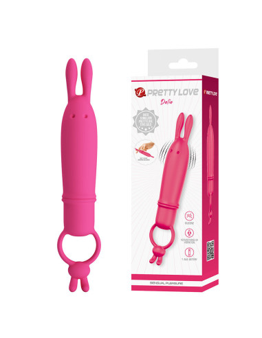 PRETTY LOVE - DELIA RABBIT VIBRATOR WITH RESISTANCE RING
