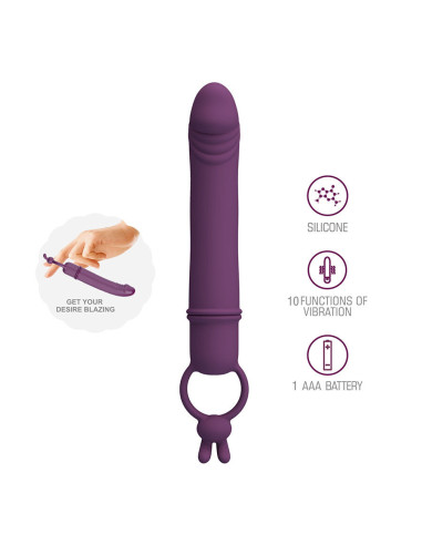 PRETTY LOVE - CORA VIBRATOR PENIS FORM WITH RESISTANCE RING