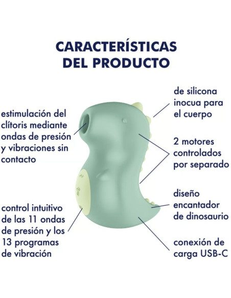 SATISFYER - DIN-OOOH VIBRATOR and AIR PULSE STIMULATOR
