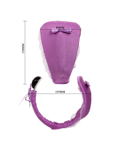BAILE - THONG WITH VIBRATOR WITH LILAC REMOTE CONTROL