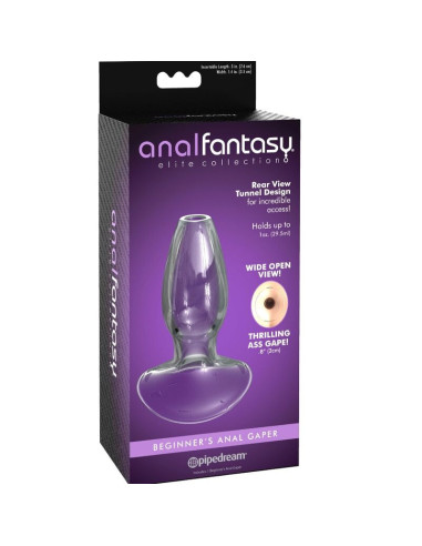 ANAL FANTASY ELITE COLLECTION - ANAL GAPER DILATOR FOR BEGINNERS CRYSTAL SIZE S