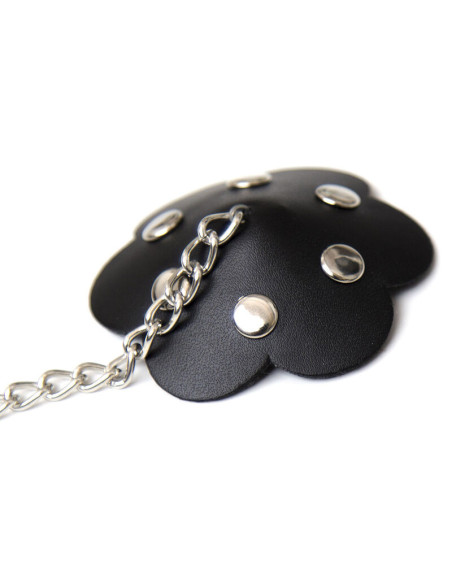 OHMAMA FETISH - PETAL NIPPLE SHIELD WITH CHAIN