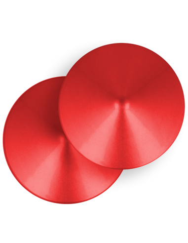 OHMAMA FETISH RED CIRCLE NIPPLE COVERS