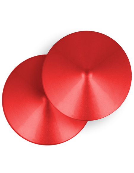 OHMAMA FETISH RED CIRCLE NIPPLE COVERS