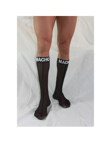 MACHO - THIN SOCKS ONE SIZE BLACK