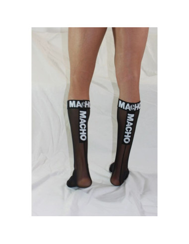 MACHO - THIN SOCKS ONE SIZE BLACK