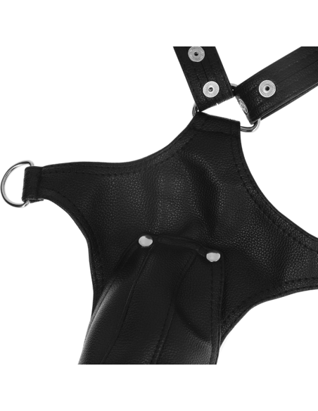 FETISH SUBMISSIVE ATTITUDE - MENS V-SHAPED ECO-LEATHER HARNESS