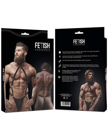 FETISH SUBMISSIVE ATTITUDE – VYRIŠKAS EKOLOGIŠKOS ODOS JOCK STRAP DIRŽAS