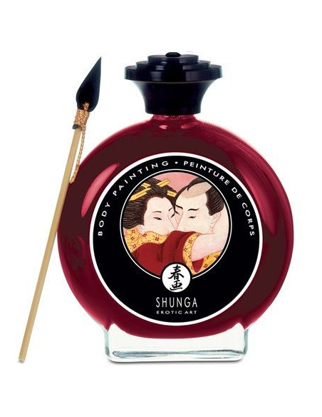SHUNGA - STRAWBERRY AND CAVA BODY PAINTING