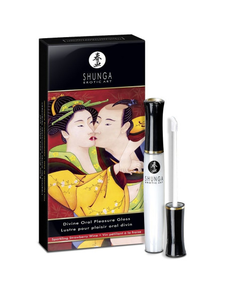 SHUNGA - DIVINE LIP GLOSS STRAWBERRY and CAVA