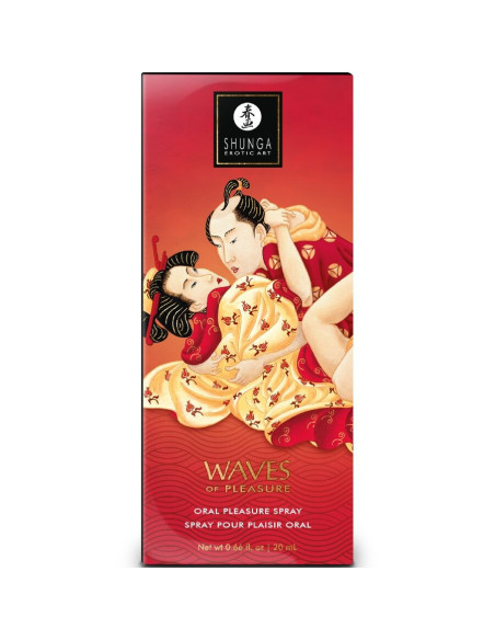 SHUNGA - WAVES PLEASURE BURNOS PURŠKALAS, GUNDINUOTOS BRAŠKĖS, 20 ML