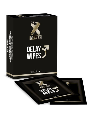 X POWER - DELAY WIPES 6 UNITS