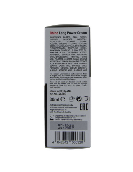 HOT - RHINO LONG POWER CREAM 30 ML