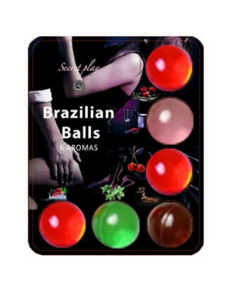 SECRETPLAY - BRAZILLIAN BALLS LUBRICANT HOT BALLS 6 UNITS