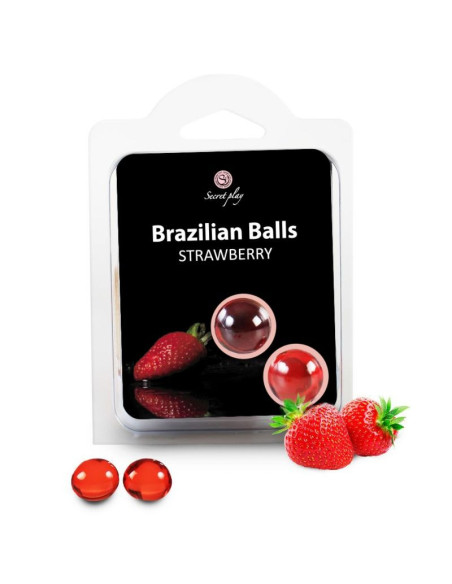 SECRETPLAY - 2 BRAZILIAN BALLS STRAWBERRY