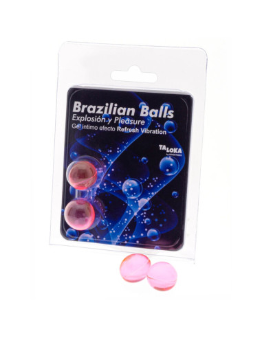 TALOKA - 2 BRAZILIAN BALLS REFRESH VIBRATING EFFECT EXCITING GEL