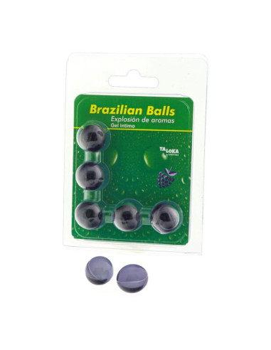 TALOKA - 5 BRAZILIAN BALLS BERRIES INTIMATE GEL