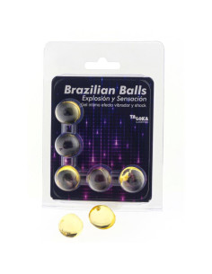 TALOKA - 5 BRAZILIAN BALLS VIBRATING and SHOCK EFFECT EXCITING GEL