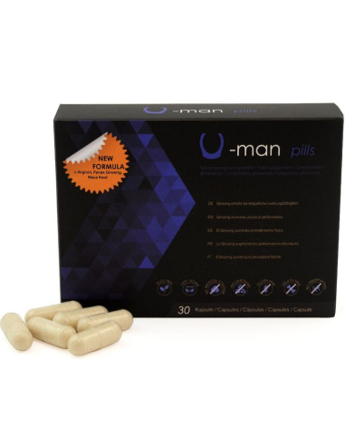 500 COSMETICS - U-MAN ENHANCES PENIS SIZE AND SEXUAL POWER - 30 CAPSULES