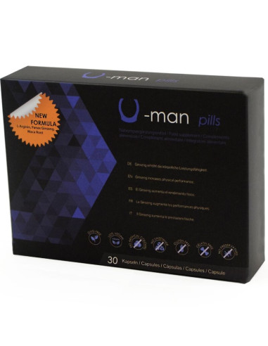 500 COSMETICS - U-MAN ENHANCES PENIS SIZE AND SEXUAL POWER - 30 CAPSULES