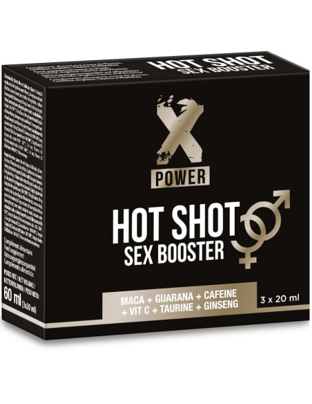 X POWER - HOT SHOT LYTINIO POJŪČIO STIPRIKLIS, DIDINANTIS LIBIDO 3 X 20 ML