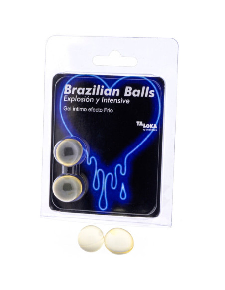 TALOKA - 2 BRAZILIAN BALLS COLD and VIBRATION EFFECT EXCITING GEL
