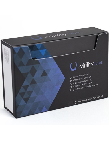 500 COSMETICS - U-VIRILITY LUBE COLD EFFECT LUBRICANT 10 X 5 ML
