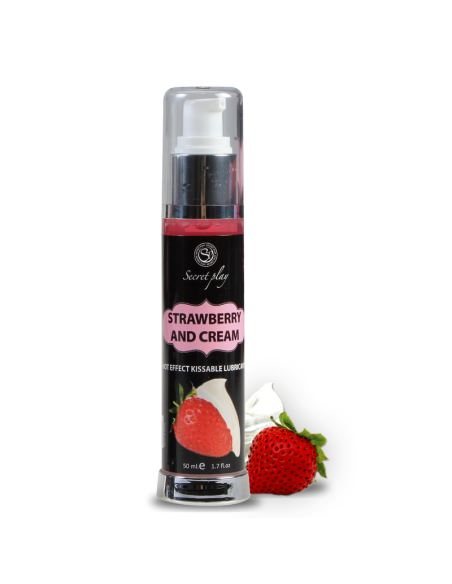 SECRETPLAY - LUBRICANT 2-1 HEAT EFFECT STRAWBERRY and CREAM 50 ML