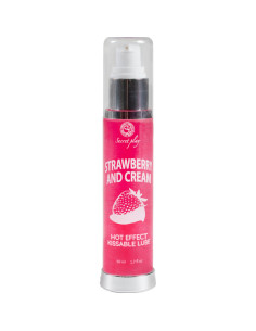 SECRETPLAY - LUBRICANT 2-1 HEAT EFFECT STRAWBERRY and CREAM 50 ML