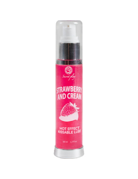 SECRETPLAY - LUBRICANT 2-1 HEAT EFFECT STRAWBERRY and CREAM 50 ML