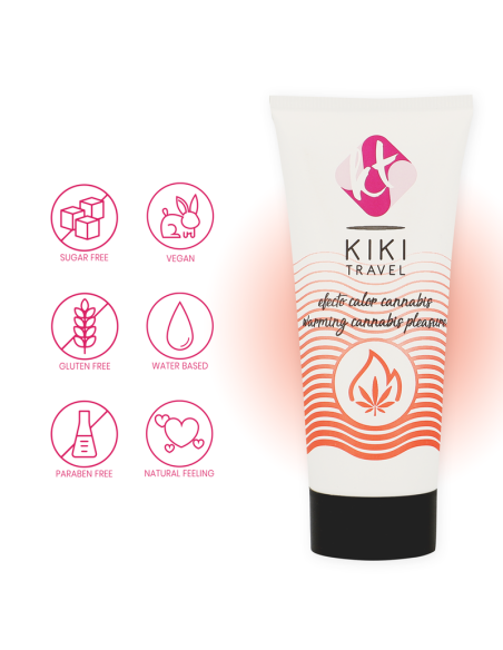 KIKÍ TRAVEL - KANAPIŲ HOT EFEKTO LUBRIKANTAS 50 ML