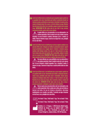 CONTROL - LUB GEL WARMING EFFECT LUBRICANT 75 ML