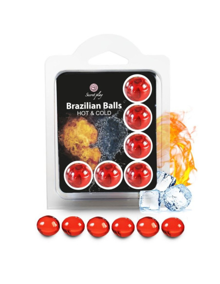 SECRETPLAY - SET 6 BRAZILIAN BALLS HOT AND COLD EFFECT