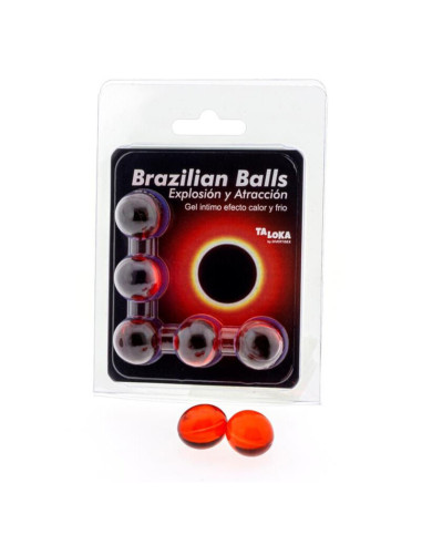 TALOKA - 5 BRAZILIAN BALLS HOT and COLD EFFECT EXCITING GEL