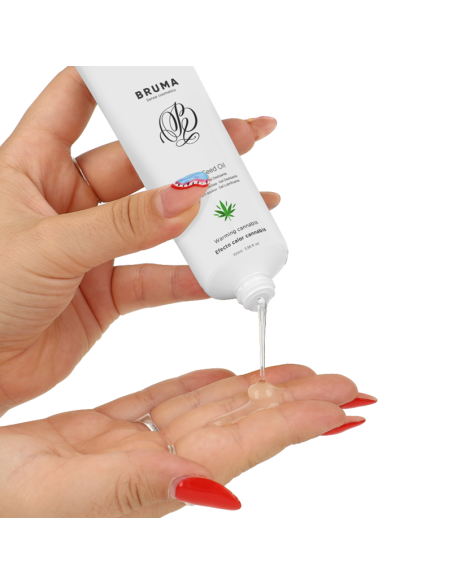 BRUMA - SATIVA SĖKLŲ ALIEJAUS SLIDINGAS GELIS ŠILDANTIS KANAPIŲ SKONIO 100 ML