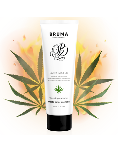 BRUMA - SATIVA SEED OIL SLIDING GEL WARMING CANNABIS FLAVOR 100 ML