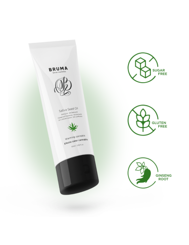 BRUMA - SATIVA SEED OIL SLIDING GEL WARMING CANNABIS FLAVOR 100 ML