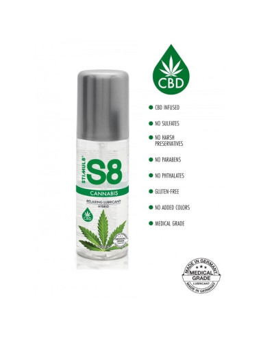STIMUL8 - S8 CANNABIS HYBRID LUBRICANT 125 ML