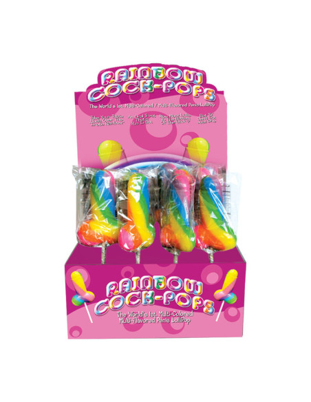PRIDE - SPENCER and FLEETWOOD RAINBOW COCK LGBT LOLLIPOP