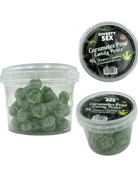 DIABLO GOLOSO - 20 PENIS CANDIES CANNABIS AROMA