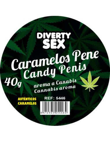 DIABLO GOLOSO - 20 PENIS CANDIES CANNABIS AROMA