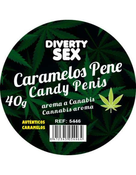 DIABLO GOLOSO - 20 PENIS CANDIES CANNABIS AROMA