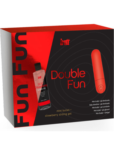 INTT RELEASES - DOUBLE FUN KIT WITH VIBRATING BULLET AND STRAWBERRY MASSAGE GEL